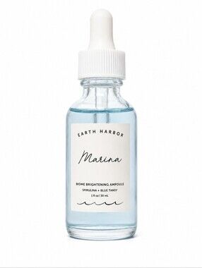 Earth Harbor Marina Biome Brightening Ampoule 1 oz Blue Tansy Spirulina